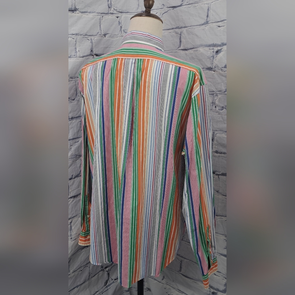 Ralph Lauren Men's Classic Fit Button Down Shirt Colorful Striped Size 2XL XXL - Picture 3 of 12
